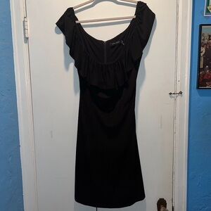 Ivanka Trump Women’s Off-Shoulder Black Dress Size XL Poly Mic
